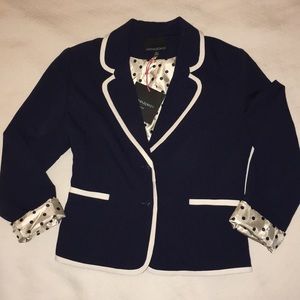NWT navy blazer with fun details!